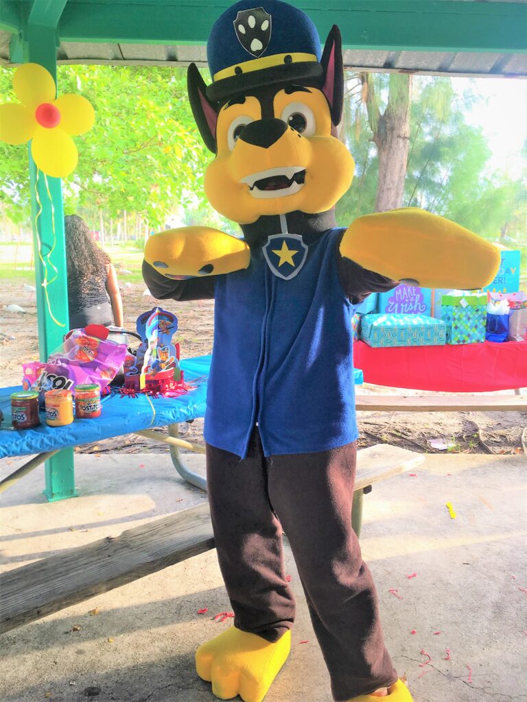 chase paw patrol character party